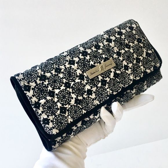 Isabella’s Journey Quilted Fabric Tri-Fold Jewelry Travel Clutch Bag - Picture 7 of 7